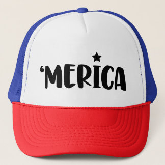 Boné Patriótico MERICA | Orgulho das Cores de Sinalizad