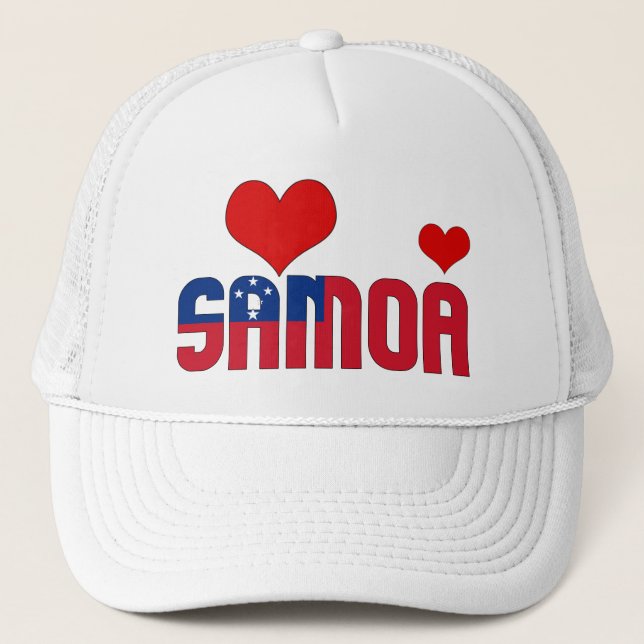Boné Patriótico Sinalizador Adorável Samoa (Frente)