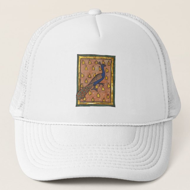 Boné Pavão do Bestiário Medieval c. 1270 (Frente)