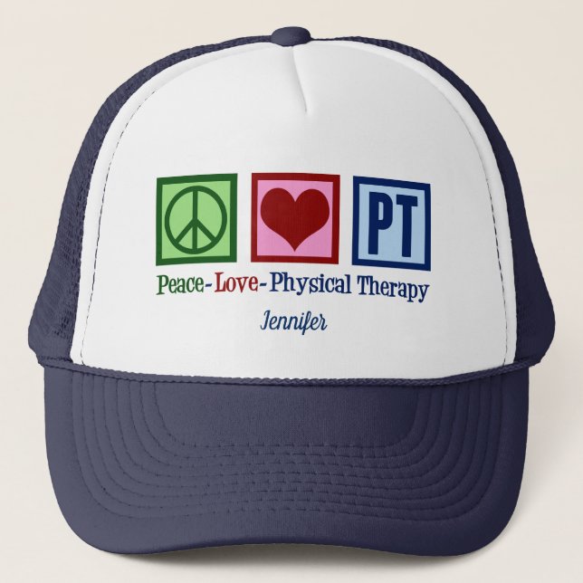 Boné Paz Amor Terapia Física Personalizada PT (Frente)