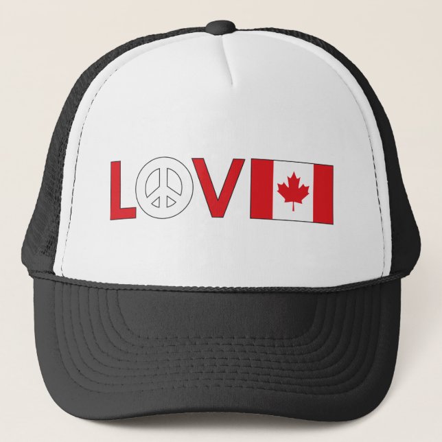 Boné Paz Canadá do amor (Frente)