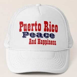 Boné paz e felicidade de Porto Rico