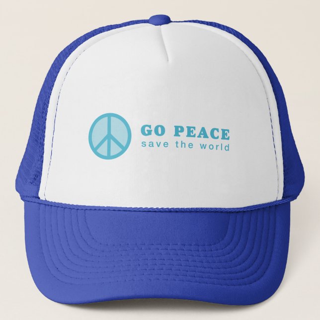 Boné Paz em Paz (Azul) (Frente)