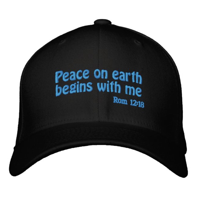 Boné Paz na Terra começa comigo Personalizar (Frente)
