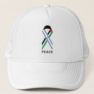 Boné Paz para Israel e Palestina - bandeira branca