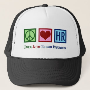 Boné Peace Love Human Resources HR