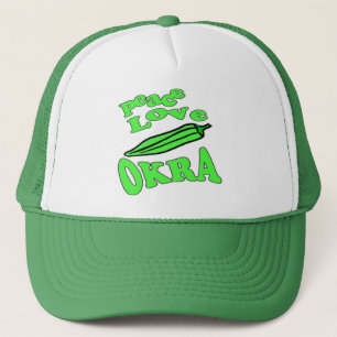 Boné Peace Love Okra