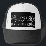 Boné Peace Love Science<br><div class="desc">Peace Love Science</div>