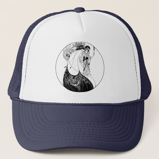 Boné Peacock Skirt Beardsley Art Nouveau (Frente)