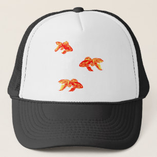 Boné peixe de ouro vermelho