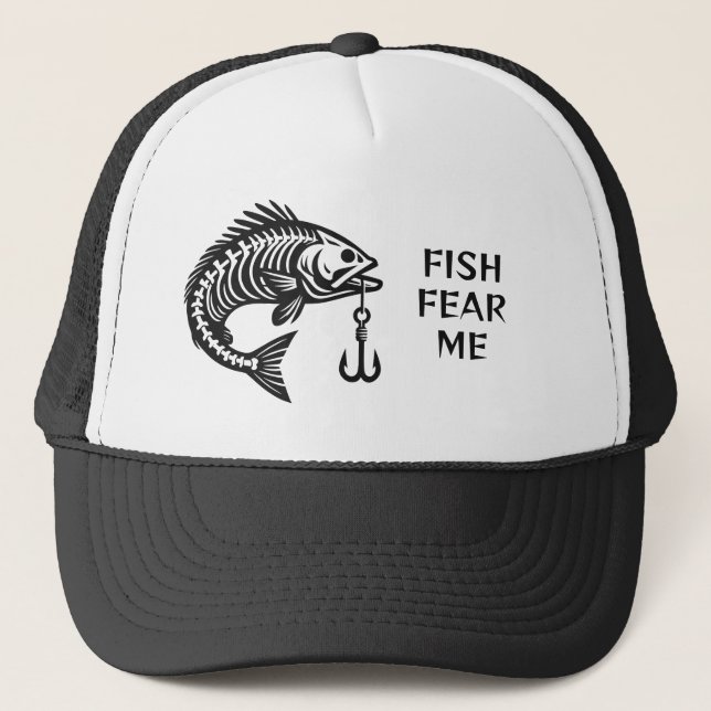Boné Peixe de Texto Personalizado (Frente)