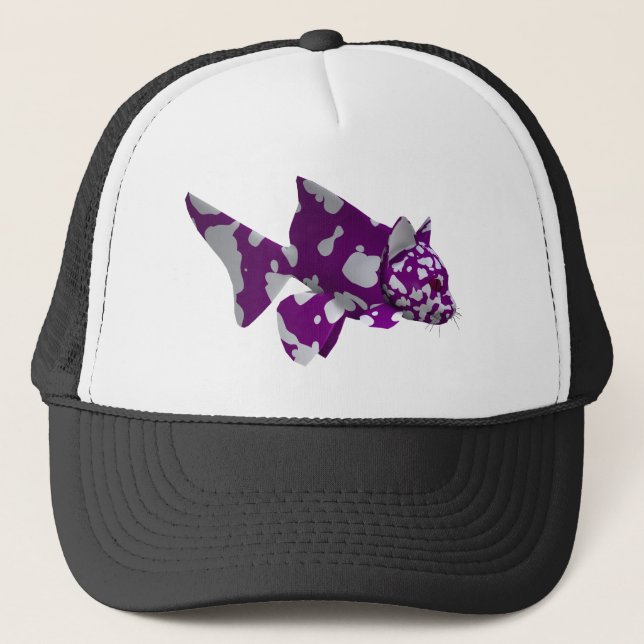 Boné Peixe-gato roxo (Frente)
