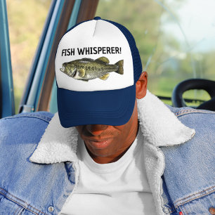 Boné Peixe Sussurro Engraçado Pesca Pescador Anglas