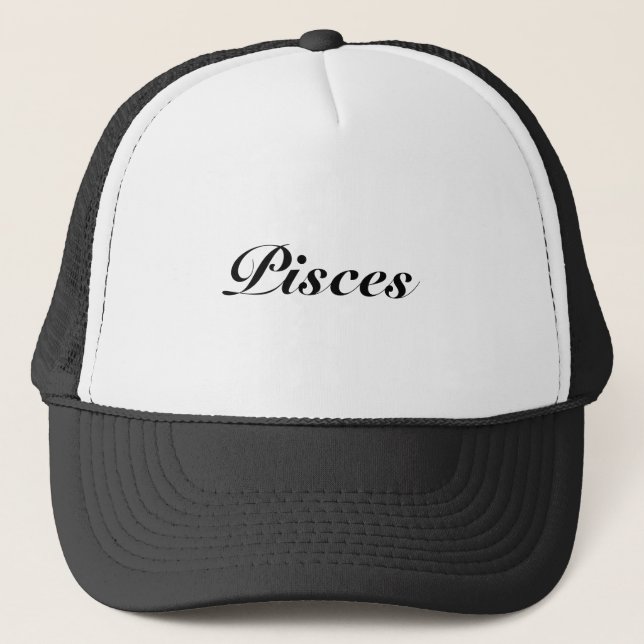 Boné Peixes Símbolo Zodiac Astrologia elegante clássica (Frente)