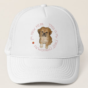Boné Pekingese Pup Primeiro Natal