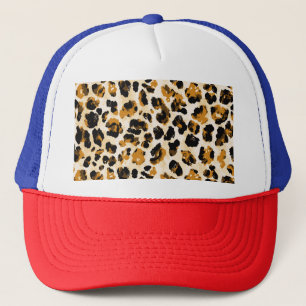 Boné Pele-leopardo de aquarela, gradiente de coloração 