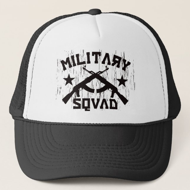 Boné Pelotão militar AK47 - preto (Frente)