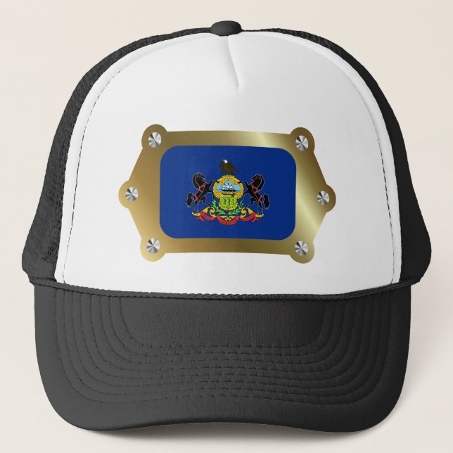 Boné Pennsylvania enquadrado Flag Hat (Frente)