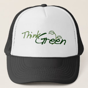 Boné Pense verde