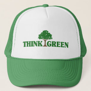 Boné Pense verde