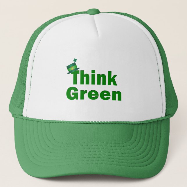 Boné Pense verde Hat (Frente)