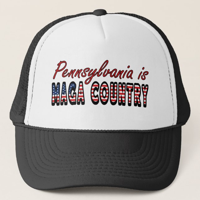Boné Pensilvânia: MAGA Country Trump Hat (Frente)