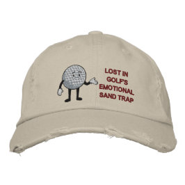 Boné Perdido no golfe emocional da areia do golfe