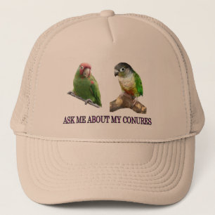 Boné Pergunte-me sobre meu Conures