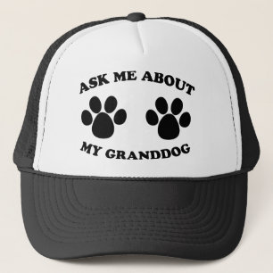 Boné Pergunte-me sobre meu Granddog