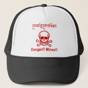 Boné Perigo! Minas! ☠ Khmer - Sinal ☠