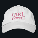 Boné Personalização da Tipografia Moderna Simples de En<br><div class="desc">Moça Power Simple Modern Typografia Personalizada Bordered Baseball apresenta o simples texto bordado "Girl Power". Perfeito como presente para seu melhor amigo,  primo,  irmã,  mãe e muito mais. Criado pelo Evco Studio www.zazzle.com/store/evcostudio</div>