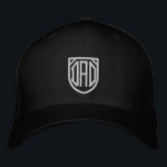 Boné Personalização da Tipografia Moderna Simples do pa<br><div class="desc">Pai Simples Tipografia Moderna Personalizada Boné Bordered Baseball apresenta o simples texto bordado "Pai". Perfeito como presente para pai para Dia de os pais,  Natal,  aniversário e muito mais. Criado pelo Evco Studio www.zazzle.com/store/evcostudio</div>