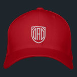 Boné Personalização da Tipografia Moderna Simples do pa<br><div class="desc">Pai Simples Tipografia Moderna Personalizada Boné Bordered Baseball apresenta o simples texto bordado "Pai". Perfeito como presente para pai para Dia de os pais,  Natal,  aniversário e muito mais. Criado pelo Evco Studio www.zazzle.com/store/evcostudio</div>