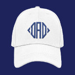 Boné Personalização da Tipografia Moderna Simples do pa<br><div class="desc">Pai Simples Tipografia Moderna Personalizada Boné Bordered Baseball apresenta o simples texto bordado "Pai". Perfeito como presente para pai para Dia de os pais,  Natal,  aniversário e muito mais. Criado pelo Evco Studio www.zazzle.com/store/evcostudio</div>