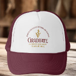 Boné Personalização de Graduação da Escola Veterinária<br><div class="desc">Este marrom e a graduação de escola veterinária de ouro personalizada que oferece a tipografia moderna para uma classe de formando de 2024. Personalize com o seu ano de graduação sob o caducimo médico para um excelente personalizado de manutenção para um veterinário graduado.</div>
