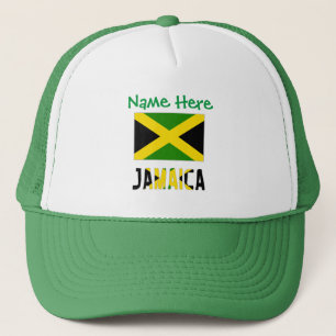 Boné Personalização Verde da bandeira jamaicana e Jamai