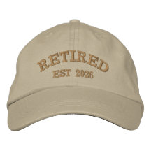 Personalizado Bordado Aposentado Ano de Fundação P