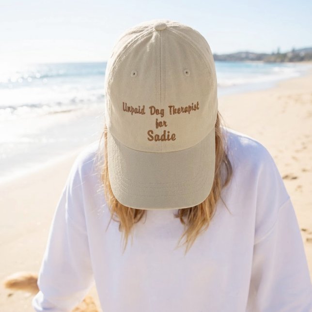 Boné Personalizado de Terapeuta Canino Não Remuner (Criador carregado)