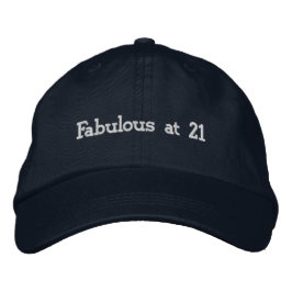 Boné Personalizado Fabuloso aos 21 Celebre o Aniversári