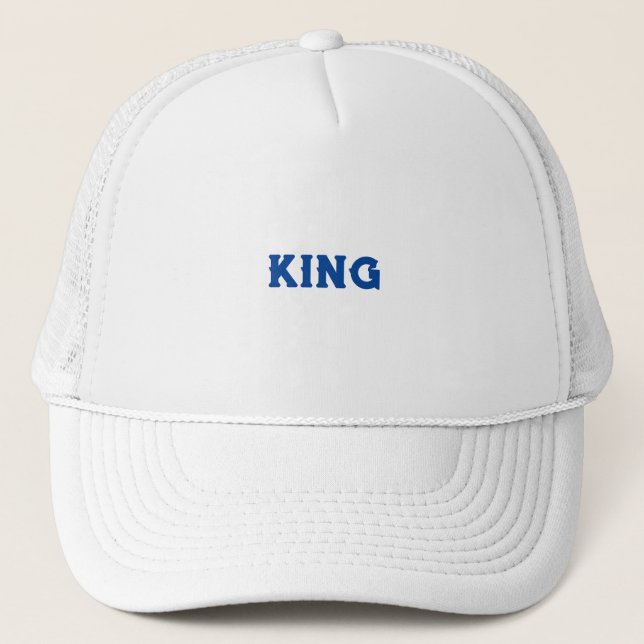 Boné Personalizado Nome do Rei em Texto Branco (Frente)