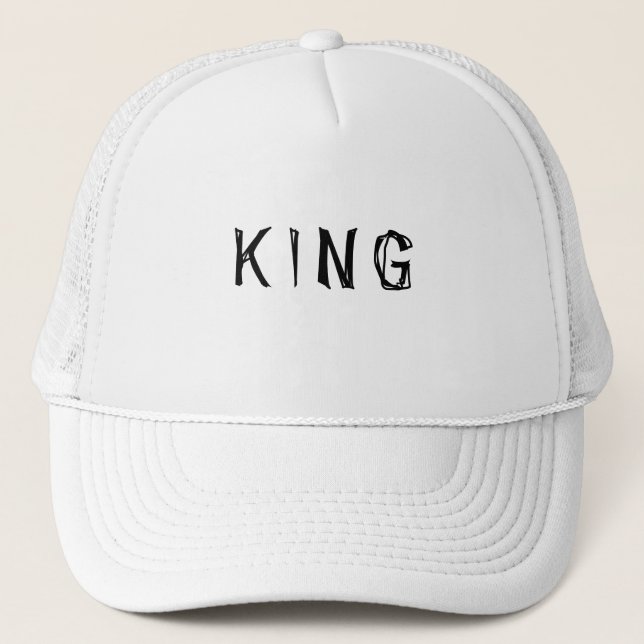 Boné Personalizado Nome do Rei em Texto Branco (Frente)