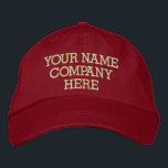 Boné Personalizado Seu Nome De Texto Que Integrou O Bon<br><div class="desc">Bonés De Promocionais Integrados Fácil - Adicionar Seu Texto - Nome - Empresa / Número / Carta / Slogan - Linha de Tagle / ou Site, Telefone, E-mail, Manipulador de Mídia Social, Endereço, Logotipo - Foto / mais - Escolha Sua Cor / Tamanho / Fonte - Faça seu promocional exclusivo...</div>
