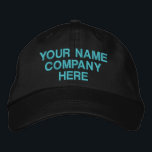 Boné Personalizado Seu Texto Personalizado Incorporado<br><div class="desc">Design os seus próprios chapéus personalizados bordados com as suas cores, texto e fontes Promocional Bonés de basebol pessoal ou modelar - Adicione o seu texto - Nome - Empresa / Número / Carta / Slogan - Etiqueta / ou Sítio Web, Telefone, Correio Eletrônico, Manipulador de Mídia Social, Endereço, Logotipo...</div>