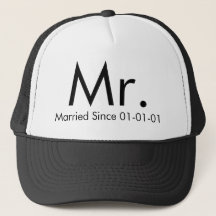 Personalizado Sr. Recem casados Groom Hat
