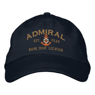 Boné Personalizar Nome do Ano Âncora LifeSaver Almirant