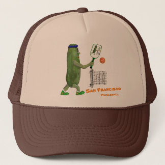 Boné Personalizar Texto do Jogador de Pickle Divertido