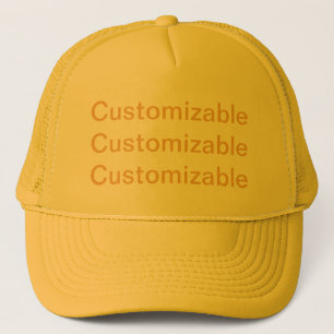 Boné PERSONALIZÁVEL amarelo