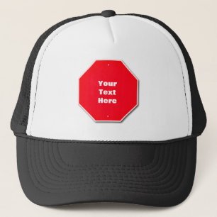 Boné Personalizável Chapéu - Sinal vermelho 'Stop'