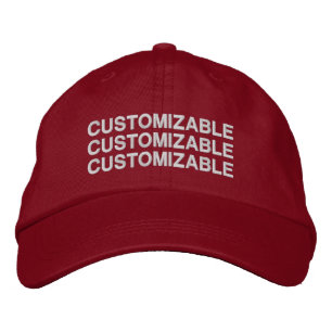 Boné PERSONALIZÁVEL Vermelho