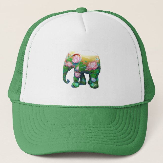 Boné Personalize as flores animais de África da selva d (Frente)